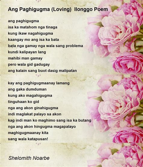 hiligaynon poem about love.